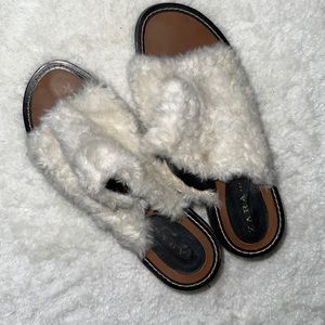 Zara Faux Fur Mules